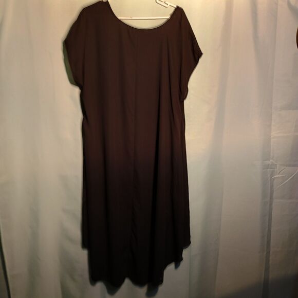 Cha Cha Vente Women’s Black High-Low Tunic Dress – Short Sleeve Size 2XL - Picture 4 of 4